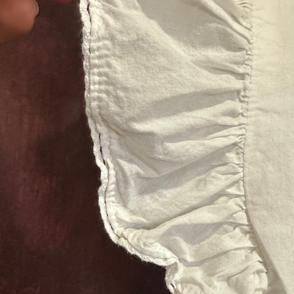 White Eyelet Ruffle Sleeve Top - Picture 4 of 5